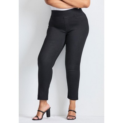 Avenue Women's Plus Size Tall Butter Denim Pull On Jean