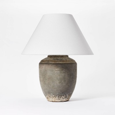 Large Ceramic Table Lamp Gray (Includes LED Light Bulb) - Threshold™ designed with Studio McGee