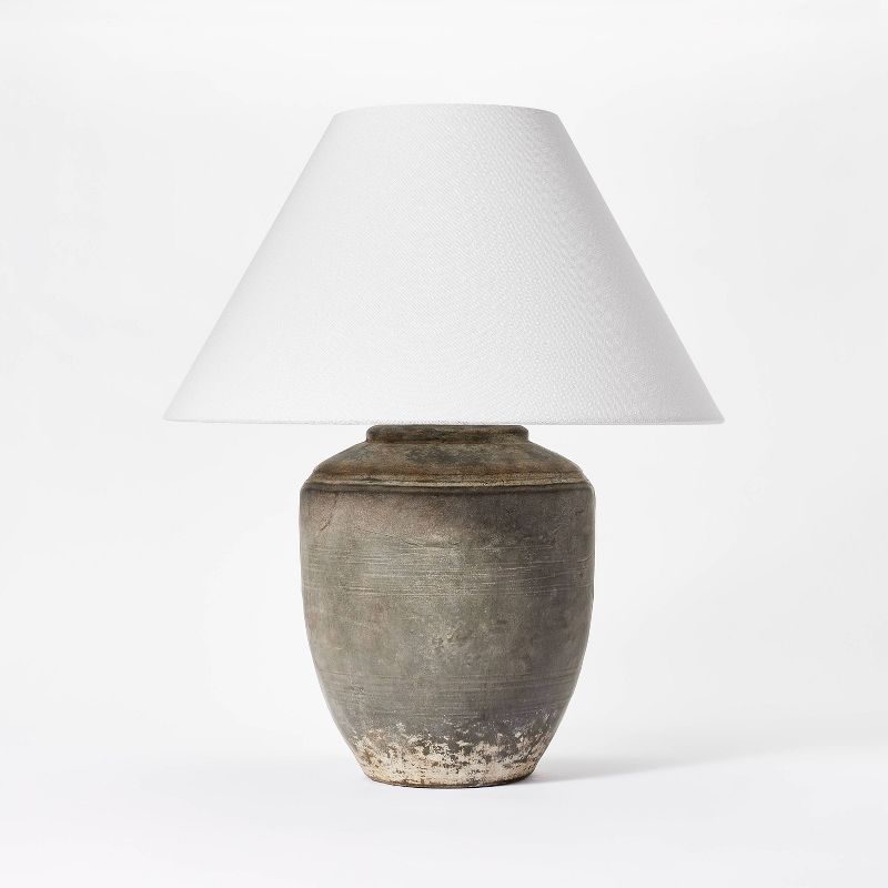 Large Ceramic Table Lamp Gray - Threshold&#8482; designed with Studio McGee, 1 of 7