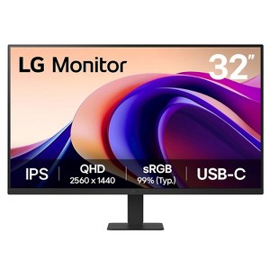 LG 32" QHD IPS 100Hz Monitor with HDR10 & USB-C 15W Power Delivery - 1 of 4