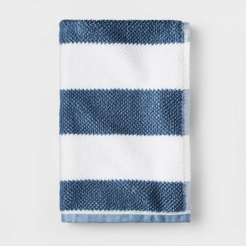 Navy discount stripe towels