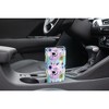 Elanze Designs 20 oz Stainless Steel On the Go Insulated Travel Tumbler With Push Top Lid, Purple Floral Print Sky Blue - 3 of 4