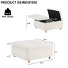 Leather Storage Ottoman Coffee Table with Lift Top - 4 of 4