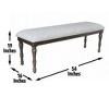 Vynxaria Dark Brown Bench ¨C Versatile Seating for Dining and Decor - 2 of 3