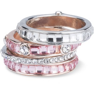 Pavilion Gift Company - Romance - Size 7 Ring with 4 Stacked Crystal Layers - Rings - 1 of 3