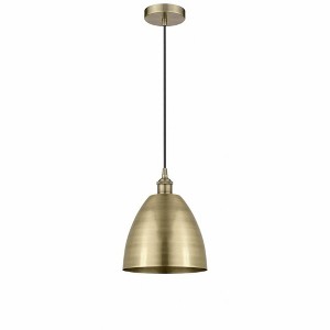 Edison Dome - 1 Light Cord Hung Mini Pendant In Industrial Style-12.88 Inches Tall and 9 Inches Wide - 1 of 1