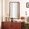 Whisen 30"x40" Wavy Rectangle Decorative Mirror, Solid Wood Frame, Entryway - 3 of 4
