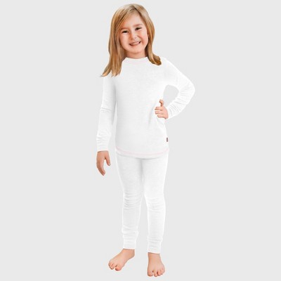 City Threads Girls USA-Made Soft & Cozy Thermal Long Johns 2-Piece Set - Warm Base Layer & Loungewear