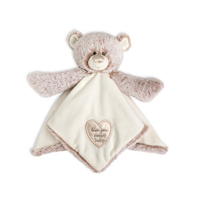 Image of DEMDACO Teddy Rattle Blankie - Neutral