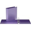 2" Premium Round Ring Binder 6pk Customizable View Purple - Easyview: Hard Cover, 400 Sheet Capacity, 2 Pockets - 2 of 2