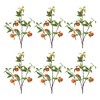 Orange Fruit Foliage Branch (Set of 6) - 2 of 4