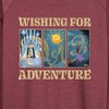 Women's - Disney - Wishing For Adventure Lightweight French Terry Wide Neck Long Sleeve Shirt - 2 of 4