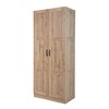 AndMakers 30 in. W x 71 in. H x 16 in. D 5-Shelf Wood Freestanding Cabinet - 3 of 4