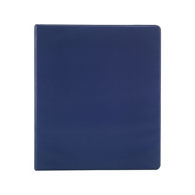 Staples Simply 1.5-Inch Round 3-Ring Non-View Binder Navy (26580) 26580-CC