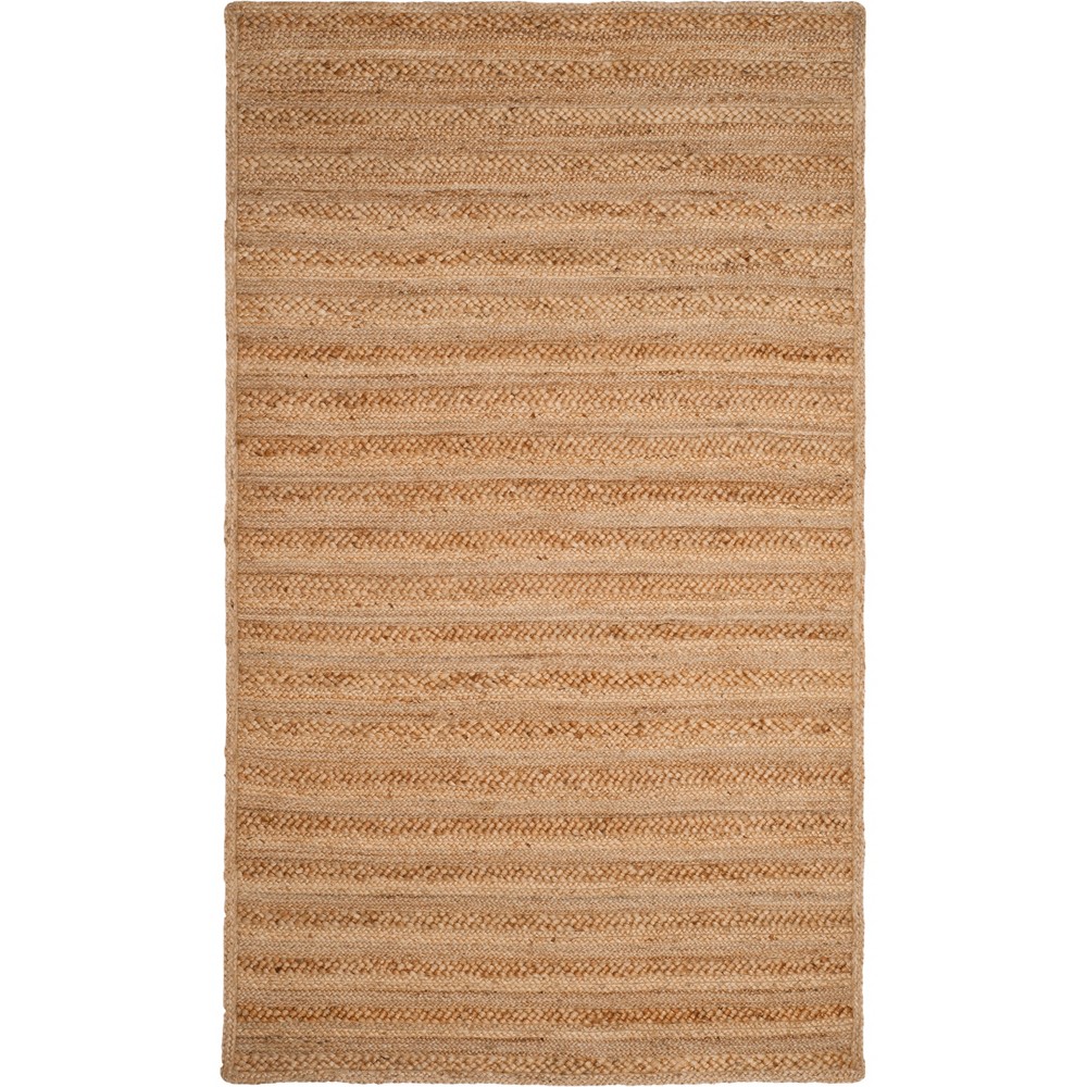 6'x9' Lavonne Solid Woven Rug Natural - Safavieh
