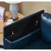 VASIP 67" Modern 2-Seater Loveseat, Soft Polyester Upholstered with Cup Holder and Storage Compartment, Square Arm,for Living Room,Green - 4 of 4