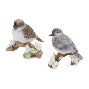 Melrose Bird on Branch Figurine (Set of 6) - 1 of 4