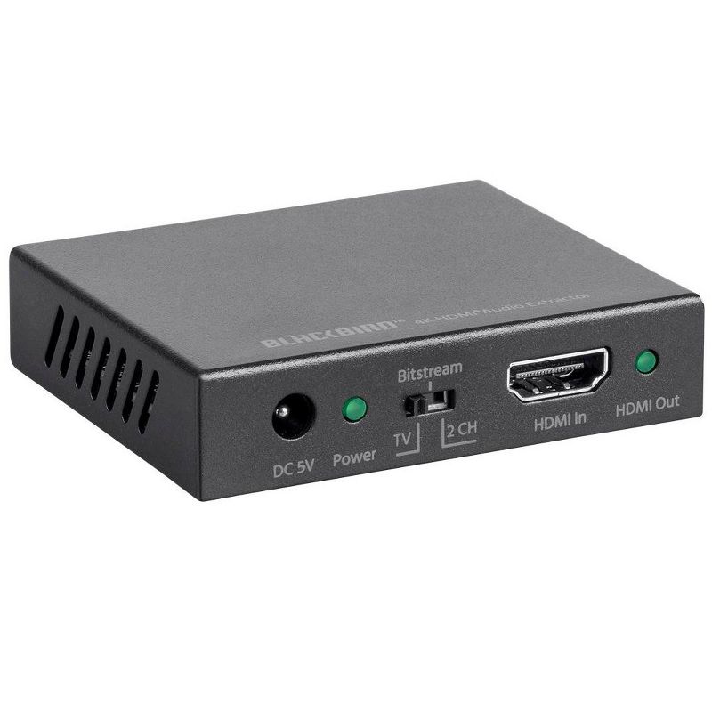 Monoprice Blackbird 4K HDMI Audio Extractor, 18Gbps, HDCP 2.2, 2 of 6
