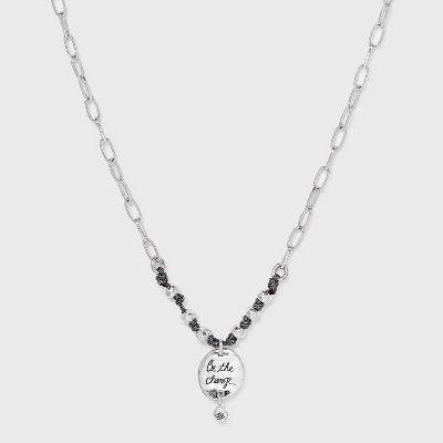 Photo 1 of Bella Uno Bellissima Recycled Silver Plated Be the Chain Chain Necklace - Silver