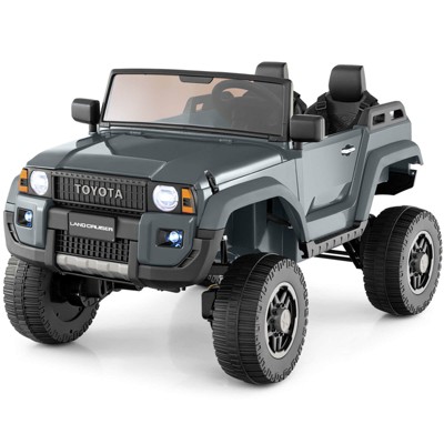 Costway 24V 2 Seater Ride on Car for Kids Licensed Toyota LC250 Ride on Truck with Remote Black/Gray/Navy/Pink/Red