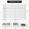 10-Drawer Dresser TV Stand, Small TV Cabinet with Metal Frame, Chest of Drawers for Bedroom Living Room Office - 2 of 4