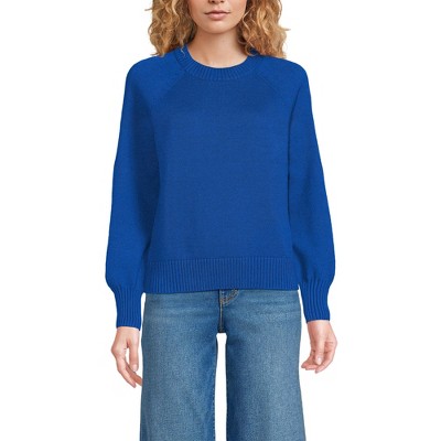 Lands' End Women's Drifter Raglan Sleeve Easy Fit Sweater