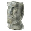 YUHAO Easter Island Cement Planter for Indoor Outdoor Home Garden Decor，6.5"x5.5"x11" - 2 of 4