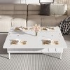 43.3" Lift-Top Coffee Table with Hidden Storage, 2 Drawers and Foldable Top for Dining or Work Use - Panipeachy - 3 of 4