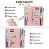 FATMOON Women's RFID Blocking Wristlet Wallet - Large Capacity Genuine Leather Wallet with 24 Card Slots & Double Zipper,for Travel, Shopping - 4 of 4