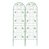 2 Pack Metal Garden Trellis for Climbing Plants,Plant Support Climbing Vines and Flowers Stands, Iron Decorative Plant Trellis for Outdoor Patio - 4 of 4