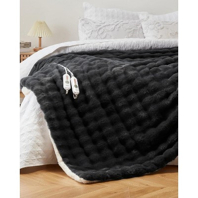 1PC Electric Heating Throw Blanket with LED Hand Controller, Fixed ...