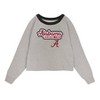 NCAA Alabama Crimson Tide Girls' Crew Neck Fleece Gray Sweatshirt - 2 of 3