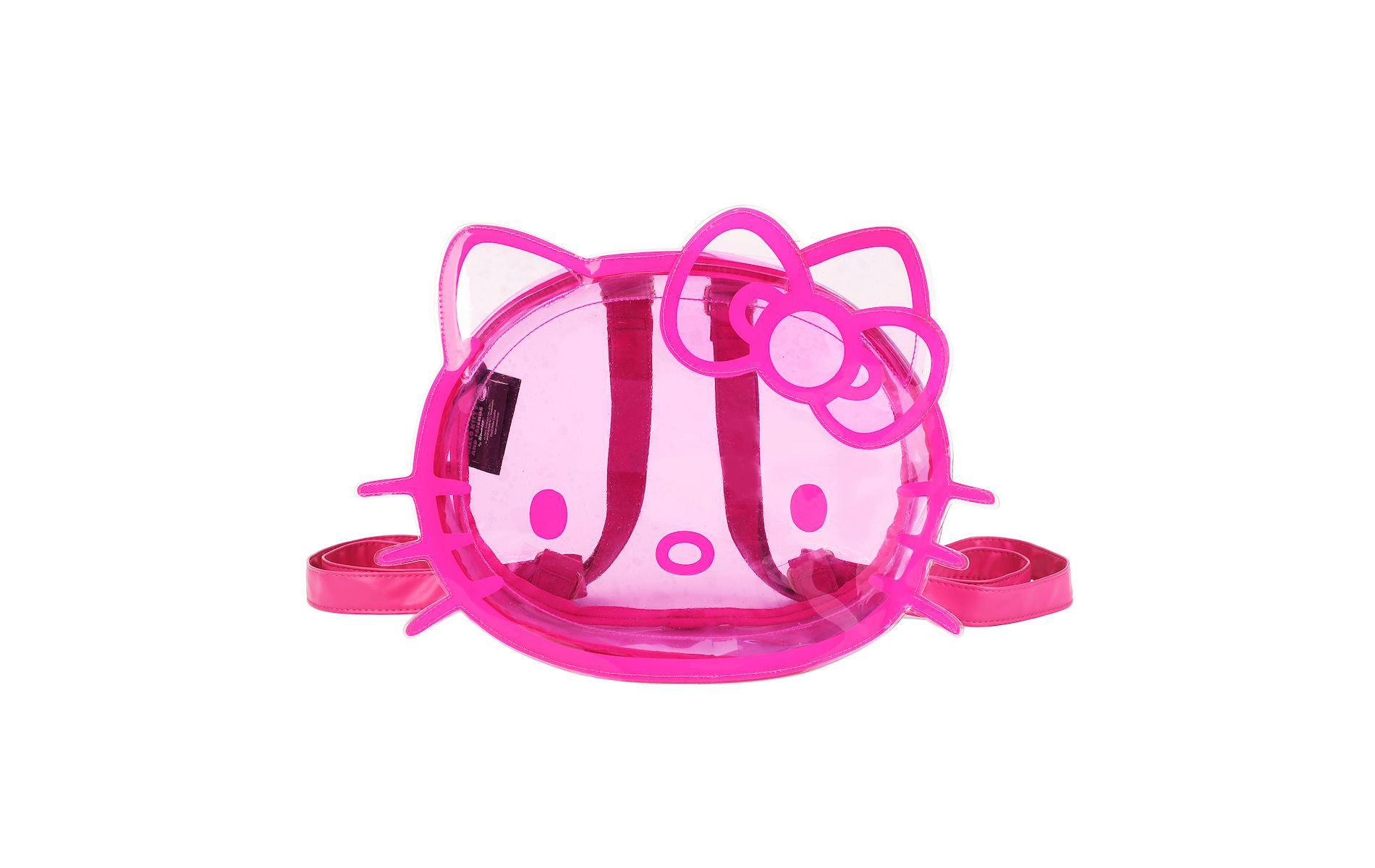 Hello Kitty Character Head Clear Adult Pink PVC 12" Mini Backpack