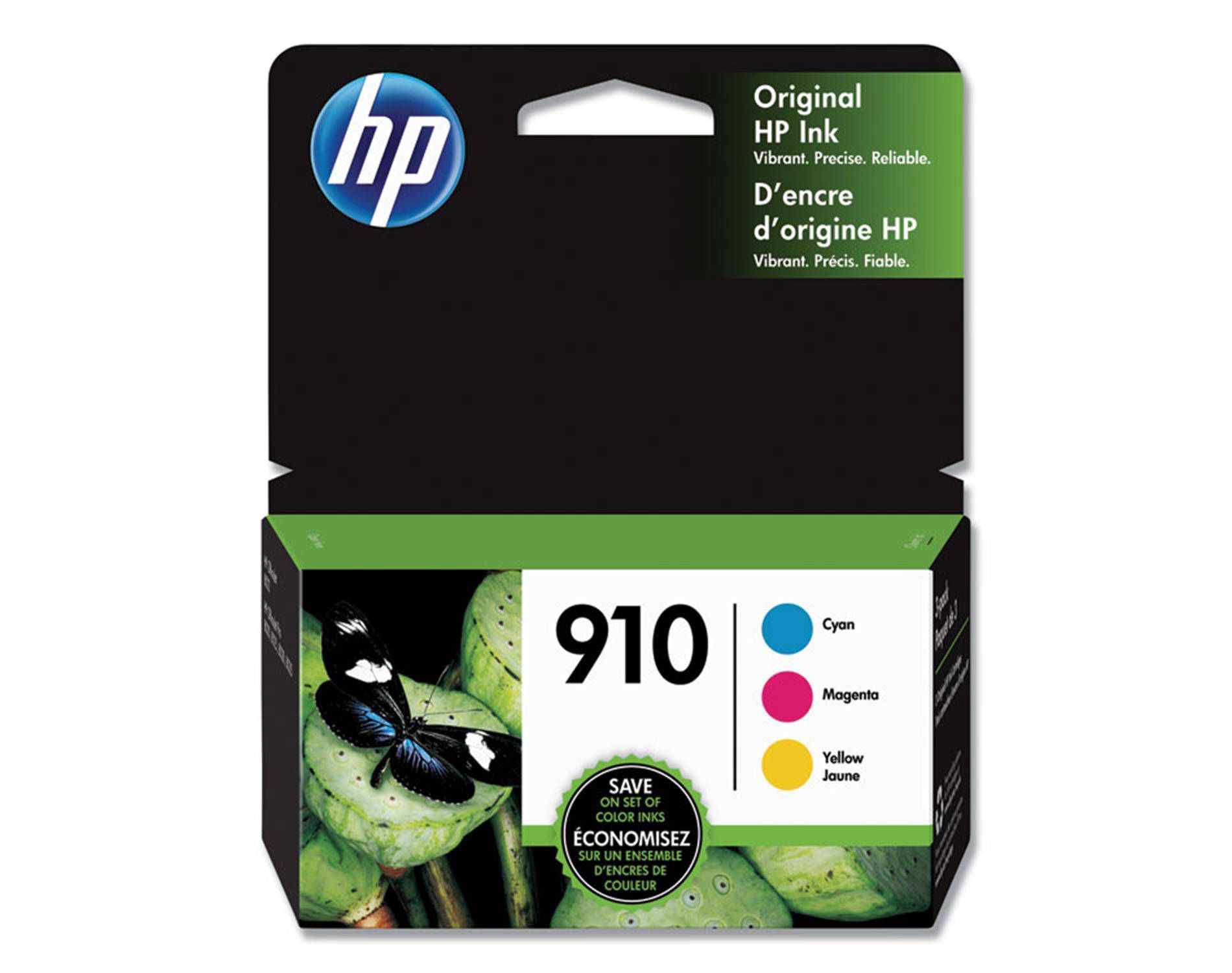 HP 910 Original Ink Combo 3-Pack - CMY (3YN97AN): Printer Ink Cartridges, Standard Yield