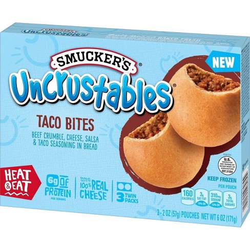 Smucker's Frozen Uncrustables Beef Taco Bites - 6oz/3ct - image 1 of 4