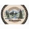 Earth Rugs NH Mt. Washington Printed Round Jute Trivet – 10" Rustic Mountain Scene with Heat-Resistant Eco-Friendly Braided Design - 2 of 3