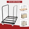Folding Drywall Cart – Heavy Duty Panel Dolly Rolling Trolley with 1500 LBS Capacity for Handling Lumber, Mattress, Office Furniture - 3 of 4