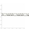 Black Bow Jewelry 8.5mm Sterling Silver Flat Figaro Chain Bracelet - 4 of 4