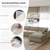 WJShome 5 pcs Cloud Modular Sectional Sofa for Livingroom,120.45inch Down Filled Convertible Couches for Office Apartment,V Shaped - 4 of 4
