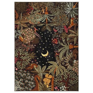 Kitchen Rugs Washable Soft Non Slip Hallway Entryway Runners Low Pile Stain Resistant Forest Jungle Rugs - 1 of 4