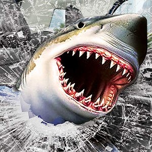 LEMONSODA Car Window Decal -  3D -  (Shark Breaking Window) - 1 of 1
