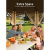 Garvee 13x13FT Pop Up Gazebo Screen Tent, Hexagonal Instant Gazebo Tent with Mosquito Netting Outdoor Canopy,6 Sided Sun Shelter - 2 of 4