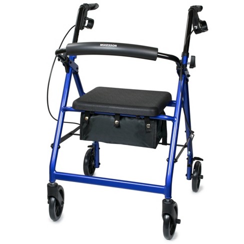 Rollator Walkers Rollator Walker with Seat Cushion, Folding Rolling  Walkers, Adjustable Handle Height, Durable Lightweight Frame,Supports Up to  220