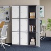 Mlezan 71" Metal Locker: Steel Storage for Bedroom, Gym, School, Office, or Garage.Ideal for Employee or Personal Use. - 2 of 4