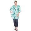 Plus Size Plaid Tunic Shirt - White Mark - 2 of 4