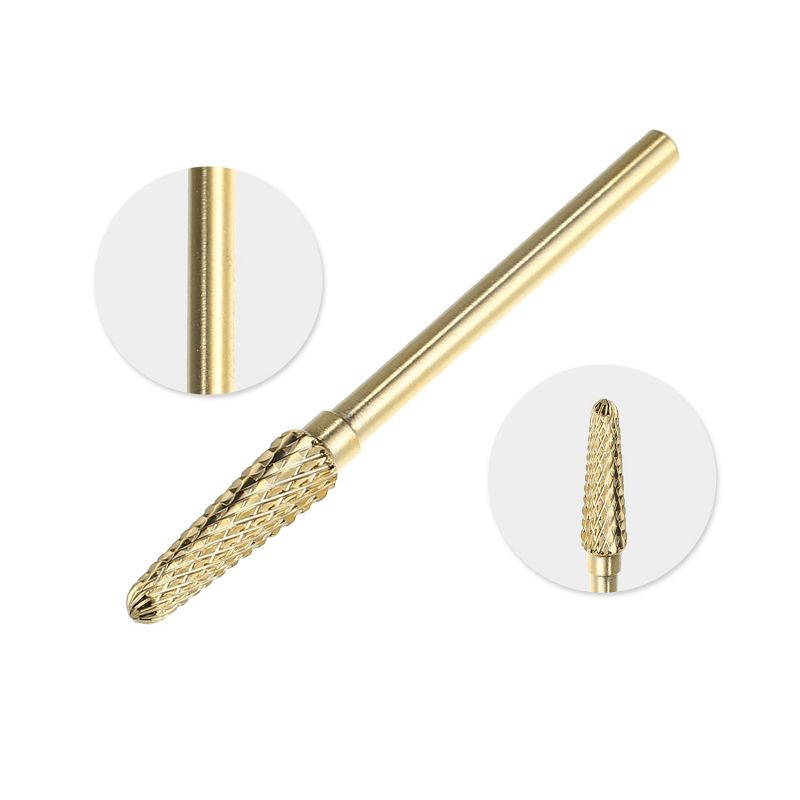 Unique Bargains 3/32 Inch Small Cone Bit Electric Nail Drill File Cuticle Cleaner Tool for Rotary Nail Drill Machine Manicure Pedicure Polishing Kit, 3 of 7