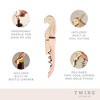 Twine Copper And Gold Double Hinged Waiter’s Corkscrew, Stainless Steel Wine Key with Foil Cutter, Double Hinged Corkscrew, Set of 1 - 3 of 4
