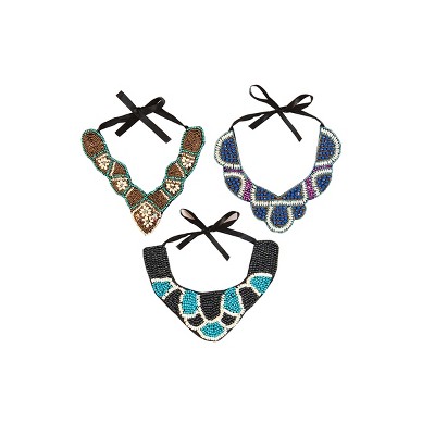 Gallerie II 18" Arizona Beaded Halloween Decorative Costume Necklace, Assortment of 3