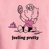 Boys' - Peanuts - Feeling Pretty Sally Graphic Long Sleeve Fleece Sweatshirt - 2 of 4