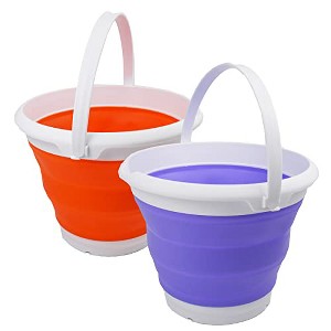 SAMMART 8.5L (2.2 Gallon) Collapsible Plastic Bucket, Size 31cm Dia - 1 of 4